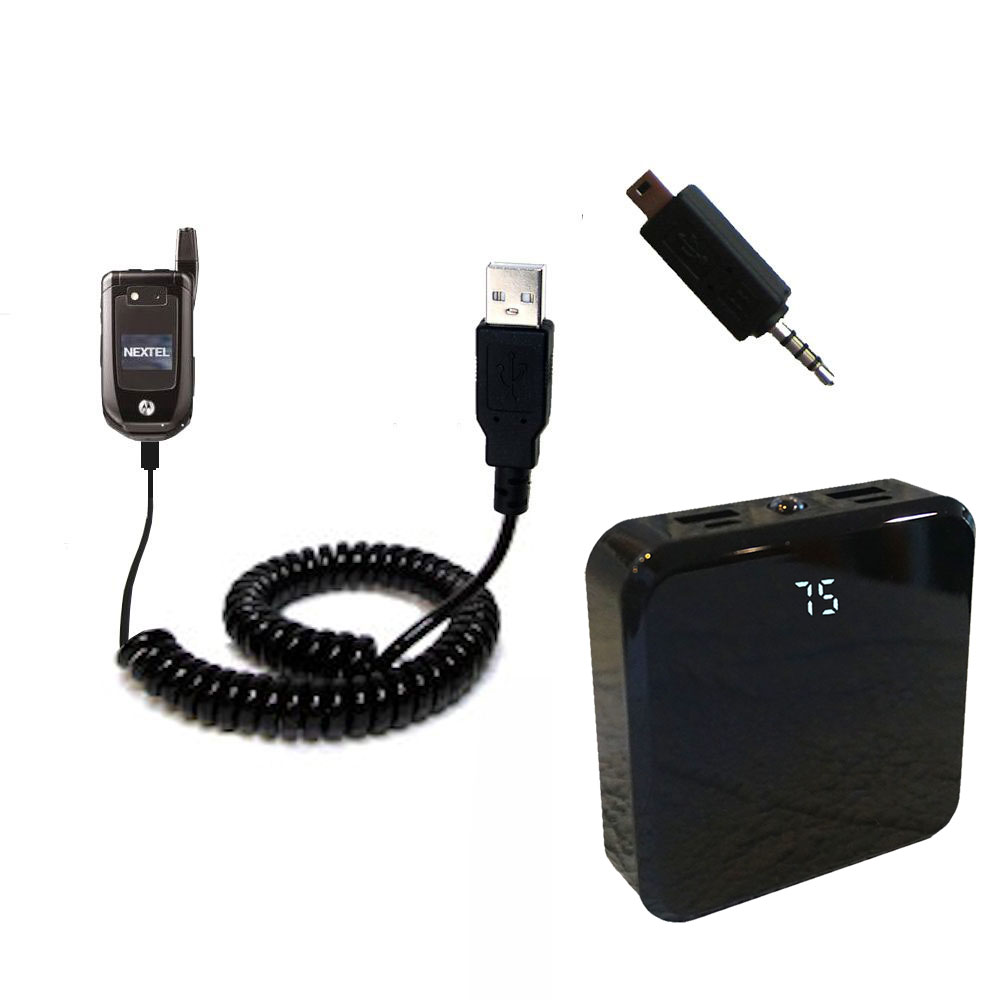 Rechargeable Pack Charger compatible with the Motorola i876