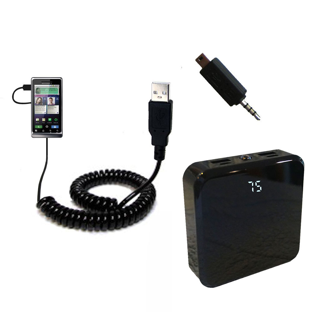 Rechargeable Pack Charger compatible with the Motorola MILESTONE 2
