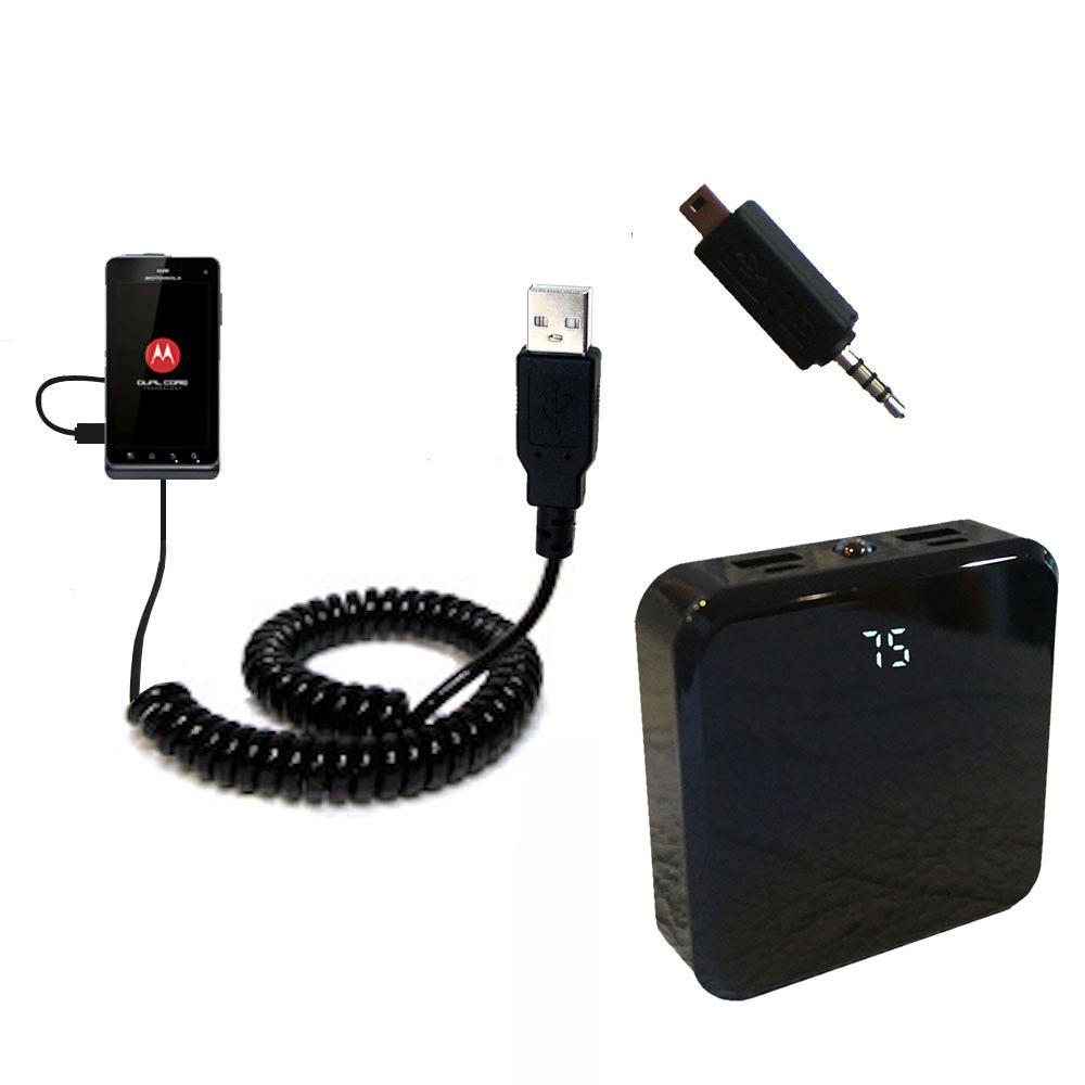 Rechargeable Pack Charger compatible with the Motorola MILESTONE 3