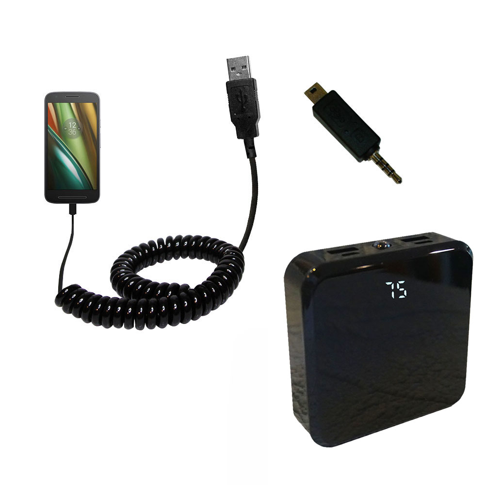 Rechargeable Pack Charger compatible with the Motorola Moto E3