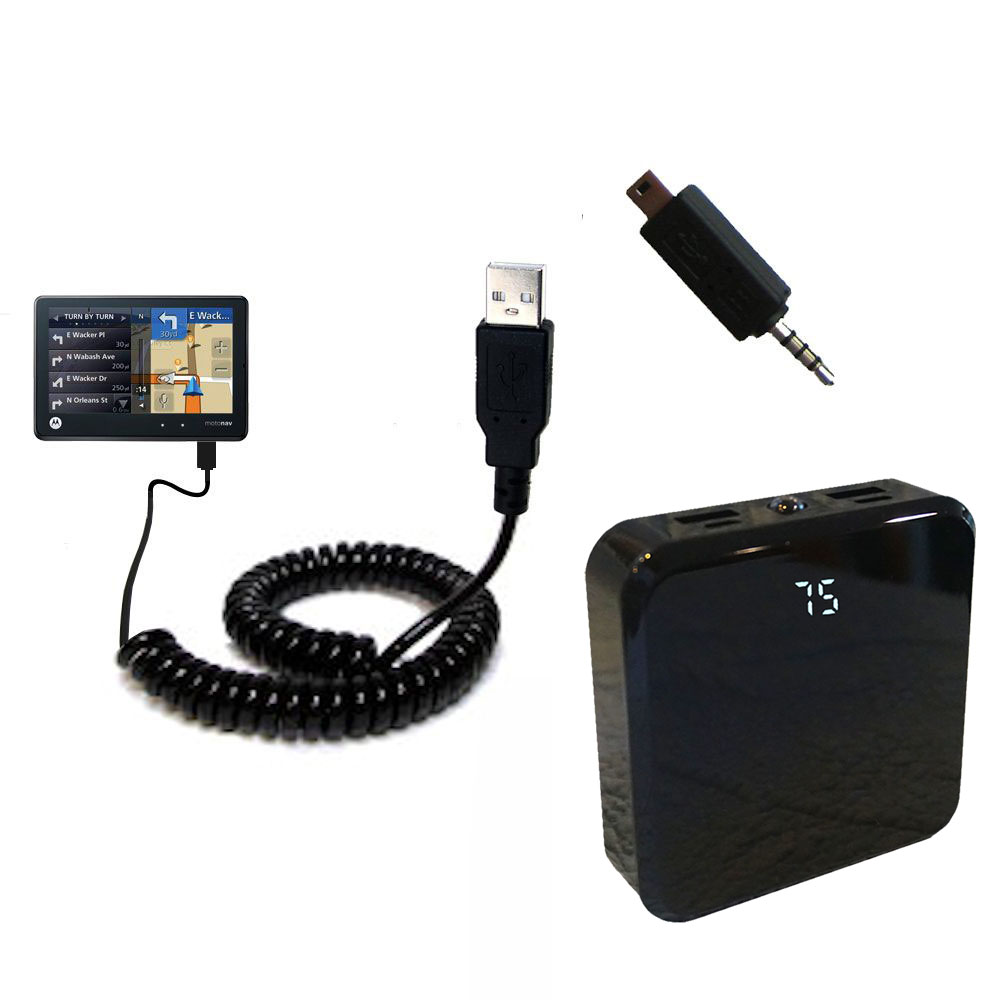 Rechargeable Pack Charger compatible with the Motorola MOTONAV TN555