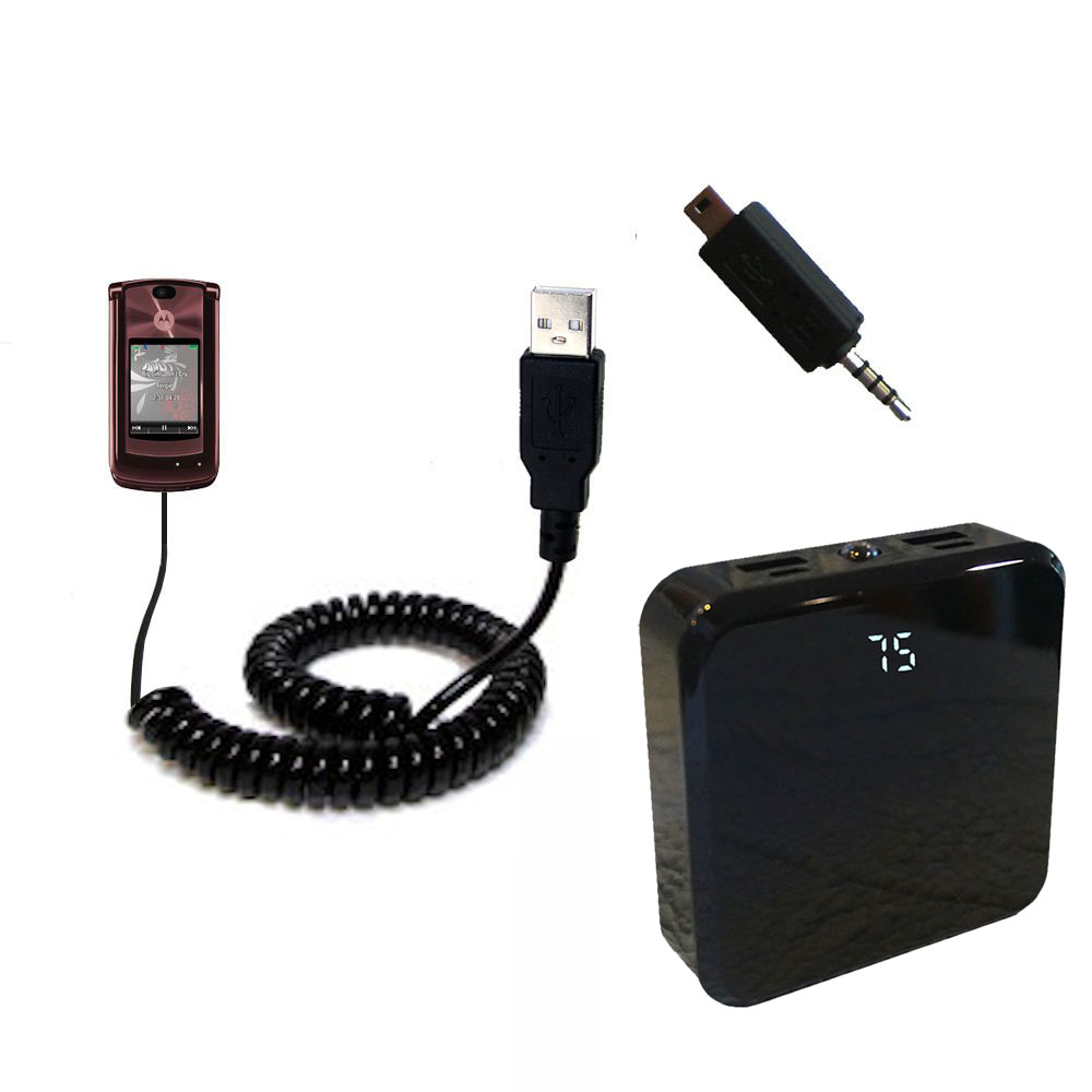 Rechargeable Pack Charger compatible with the Motorola MOTORAZR 2 V9