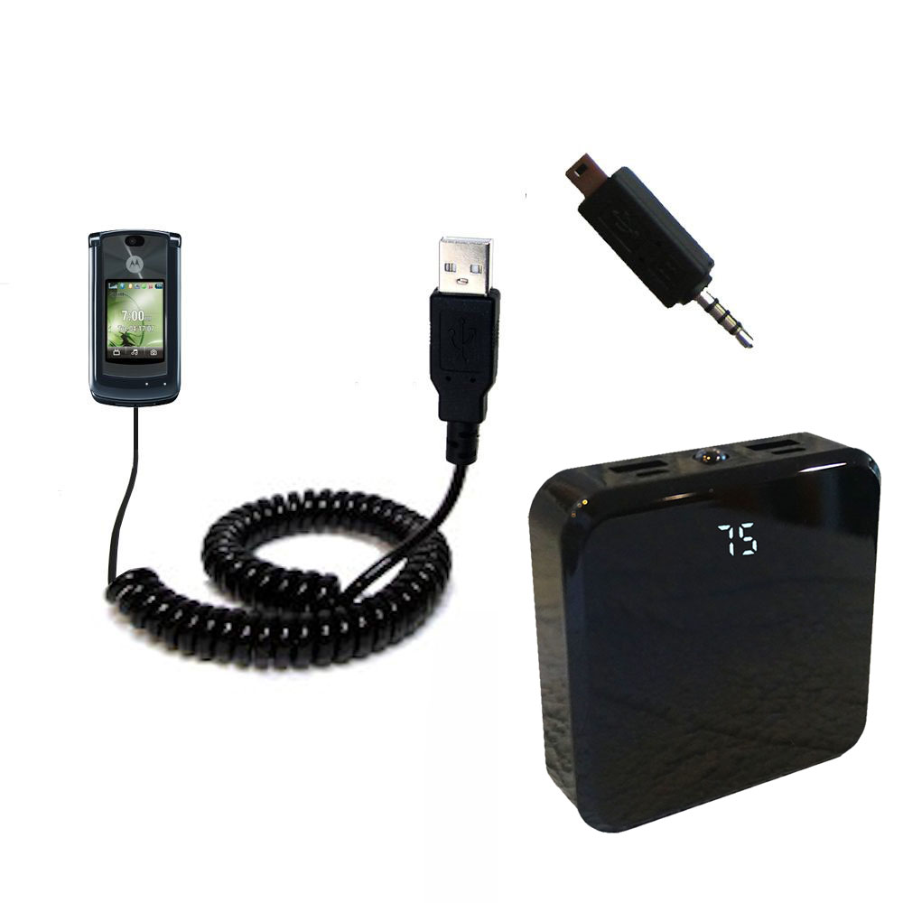 Rechargeable Pack Charger compatible with the Motorola MOTORAZR 2 V9m