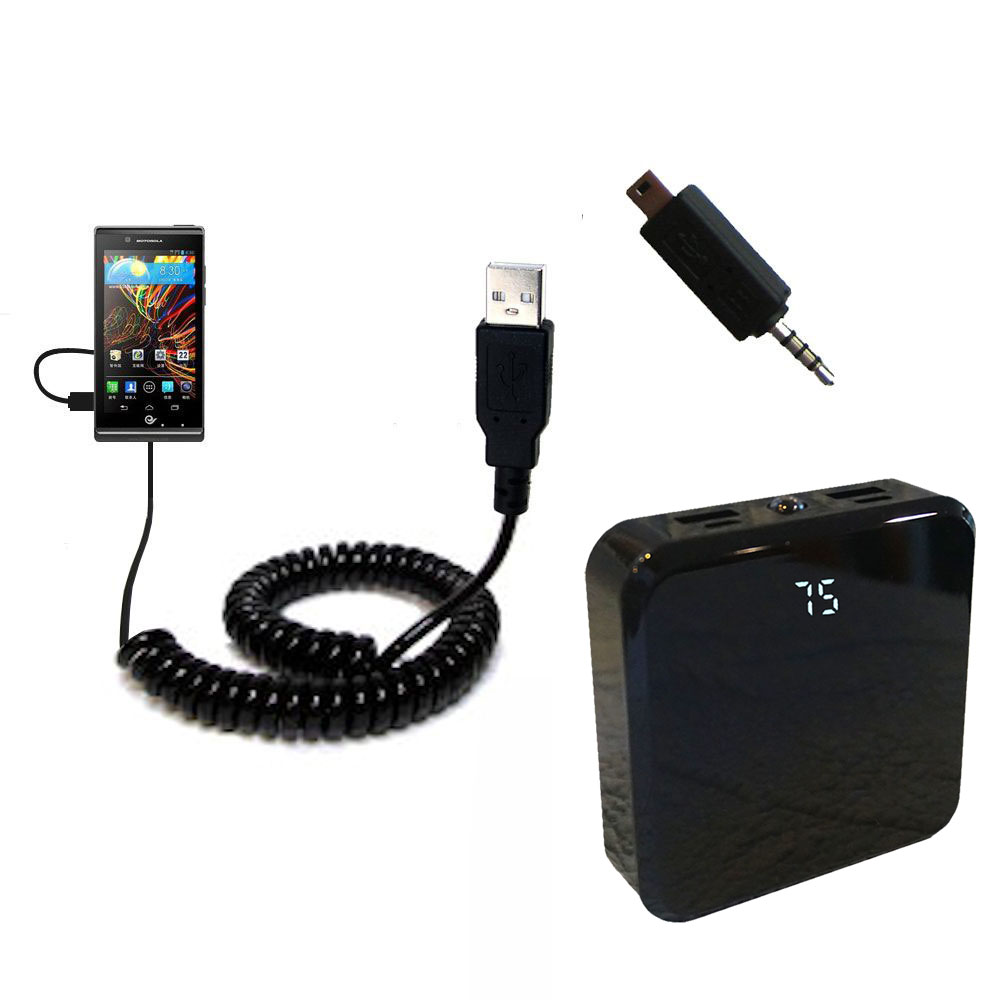 Rechargeable Pack Charger compatible with the Motorola RAZR V XT886
