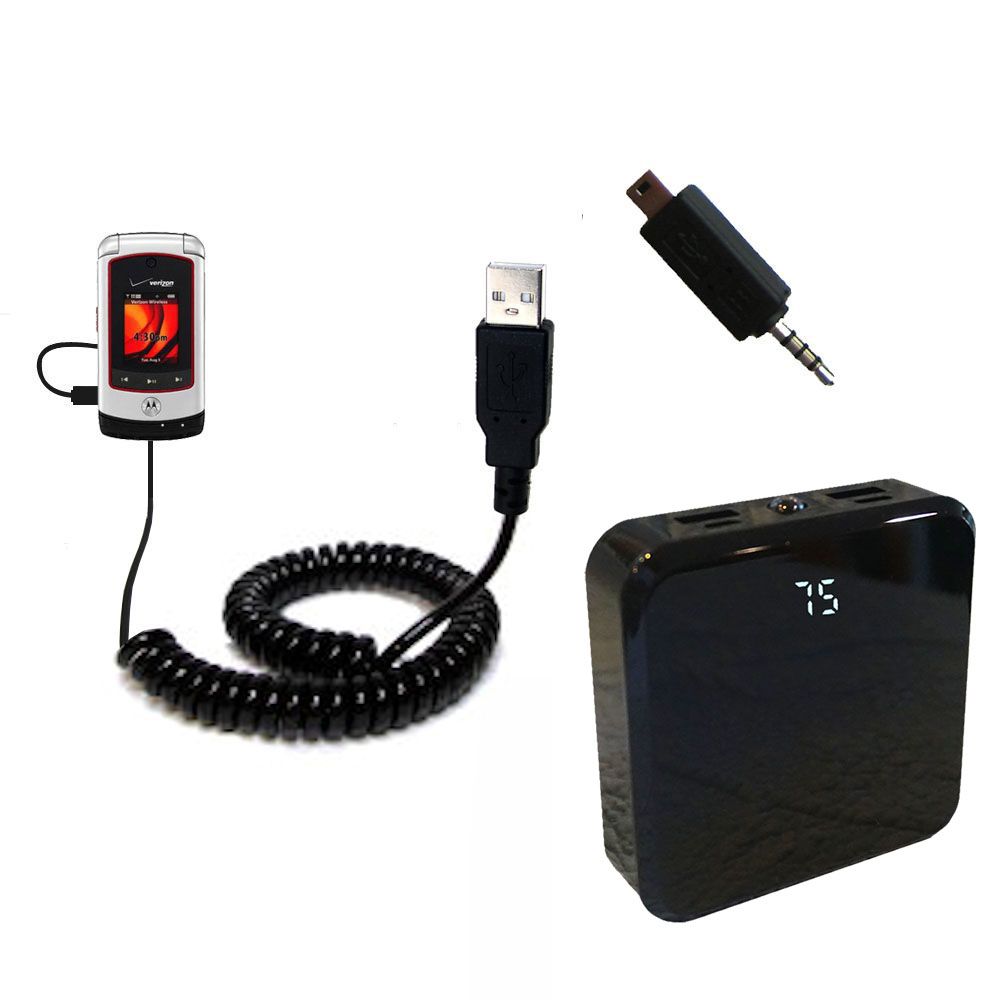 Rechargeable Pack Charger compatible with the Motorola V750