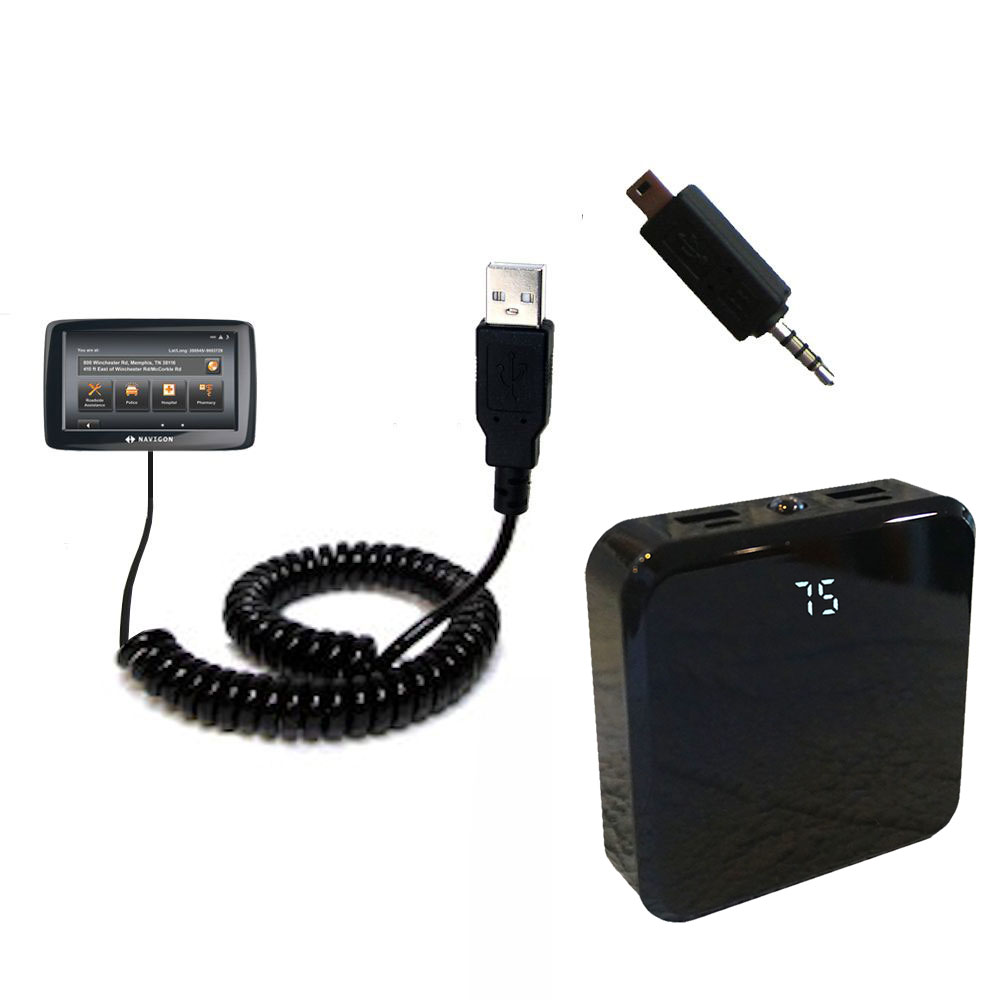 Rechargeable Pack Charger compatible with the Navigon 2100
