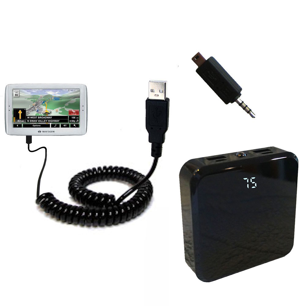 Rechargeable Pack Charger compatible with the Navigon 8100T