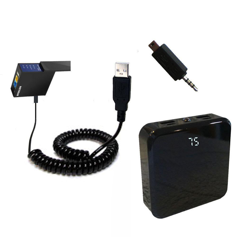 Rechargeable Pack Charger compatible with the Netgear Trek N300 PR2000