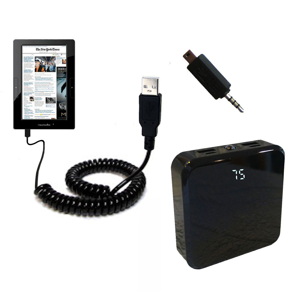 Rechargeable Pack Charger compatible with the Nextbook Next2 Tablet