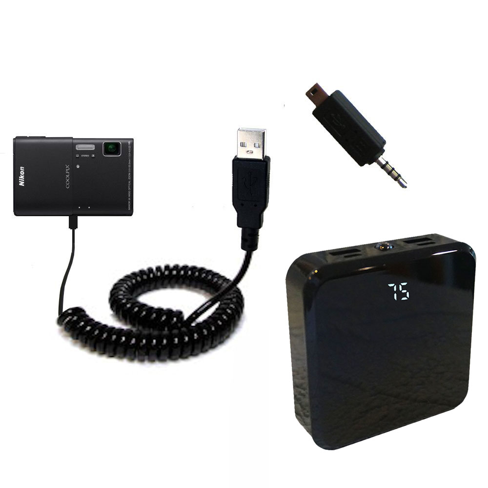 Rechargeable Pack Charger compatible with the Nikon Coolpix S100