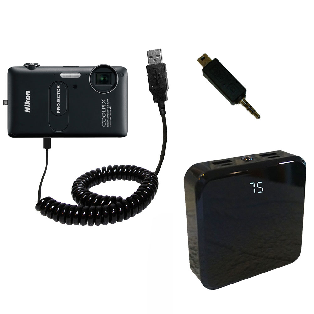 Rechargeable Pack Charger compatible with the Nikon Coolpix S1200pj