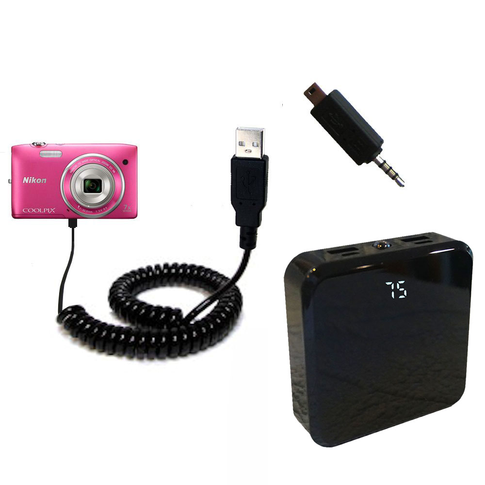 Rechargeable Pack Charger compatible with the Nikon Coolpix S3400