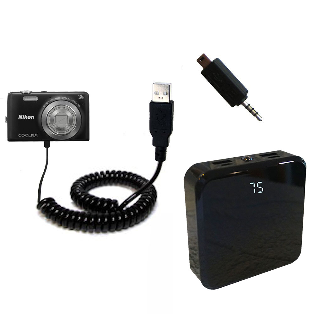 Rechargeable Pack Charger compatible with the Nikon Coolpix S3600