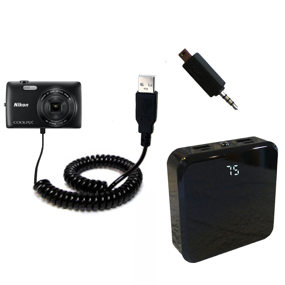 Rechargeable Pack Charger compatible with the Nikon Coolpix S4400