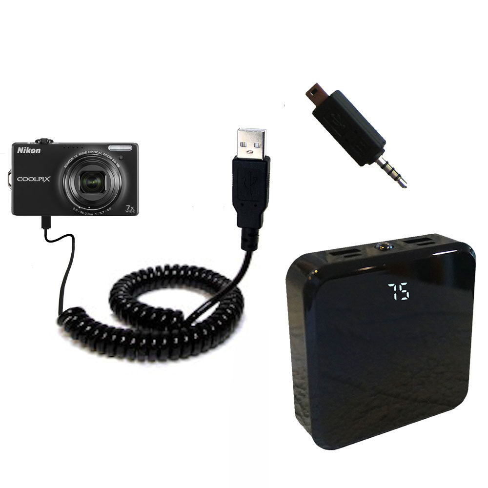 Rechargeable Pack Charger compatible with the Nikon Coolpix S6000