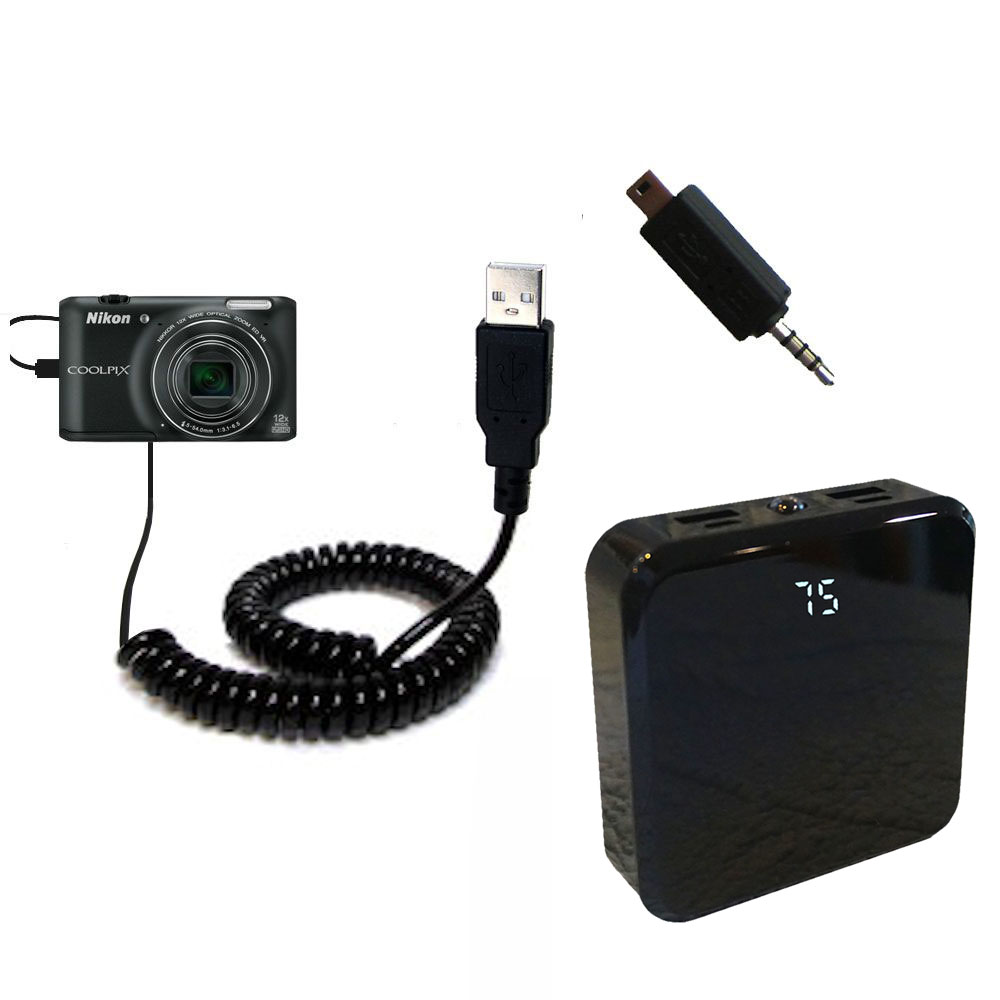 Rechargeable Pack Charger compatible with the Nikon Coolpix S6400