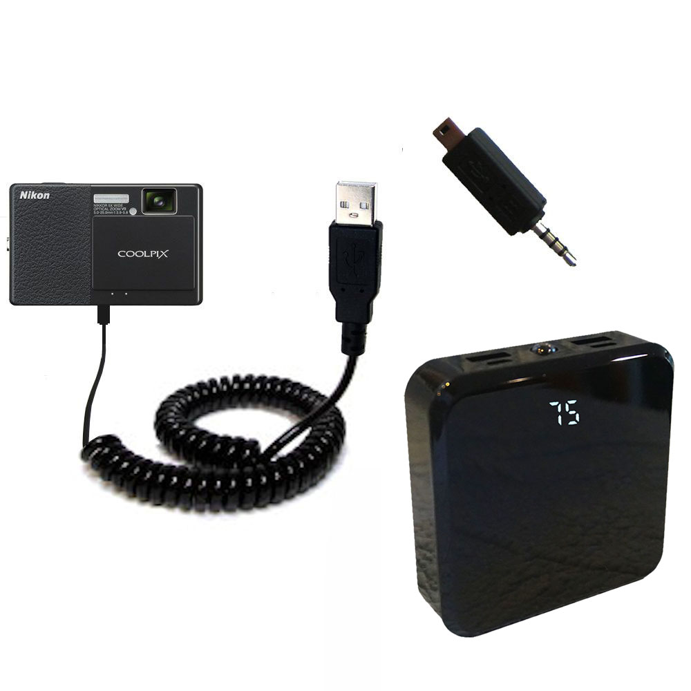 Rechargeable Pack Charger compatible with the Nikon Coolpix S70
