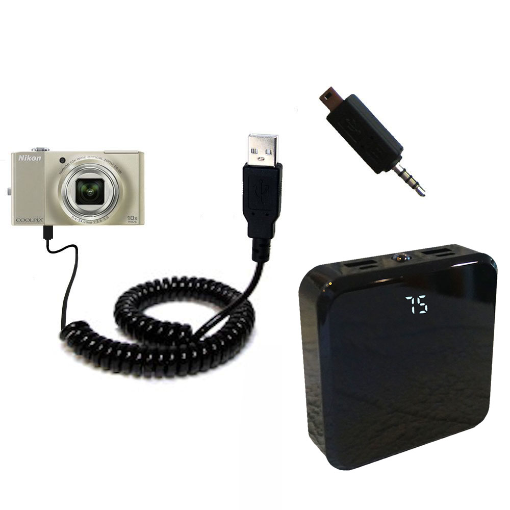 Rechargeable Pack Charger compatible with the Nikon Coolpix S8000