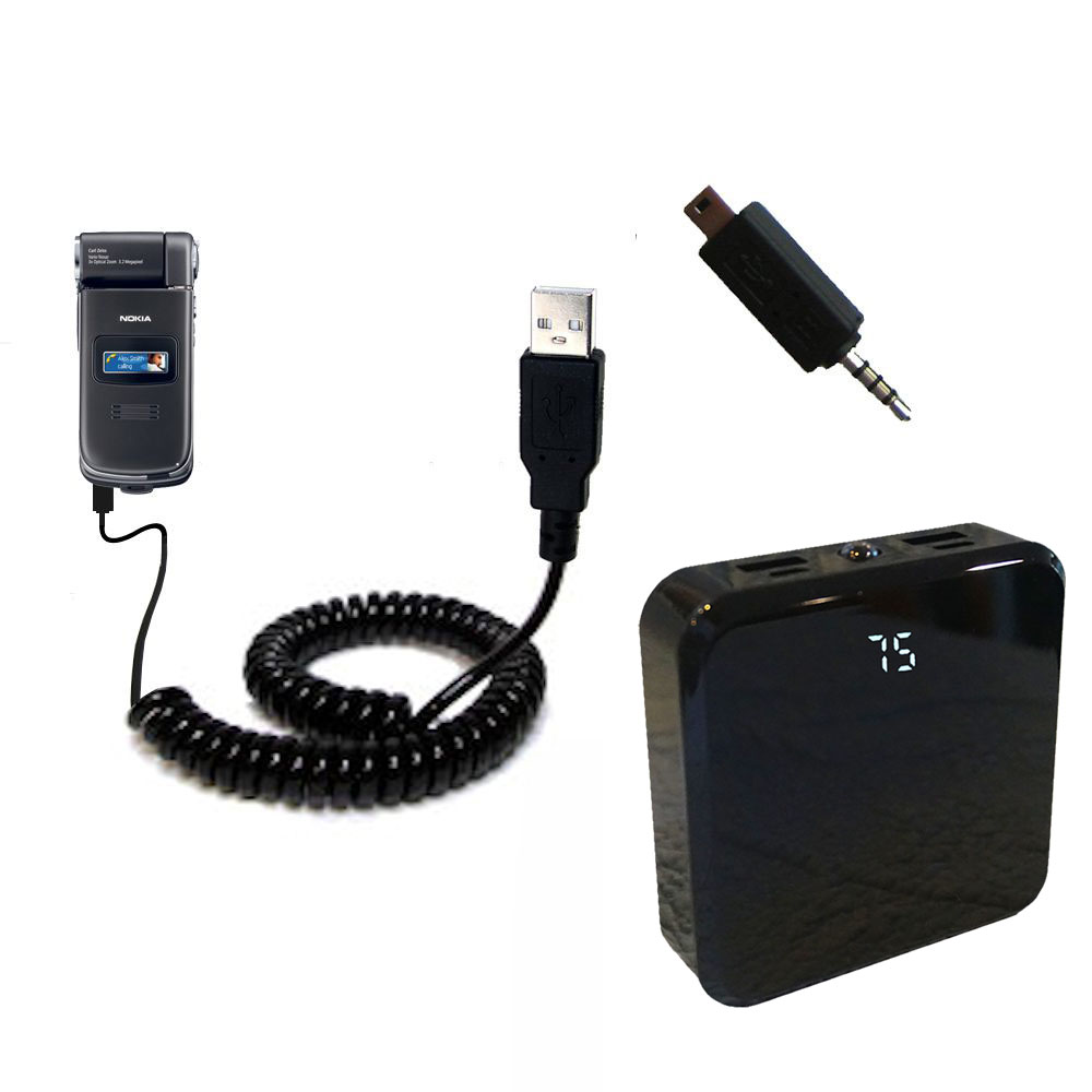 Rechargeable Pack Charger compatible with the Nokia N90 N93 N95