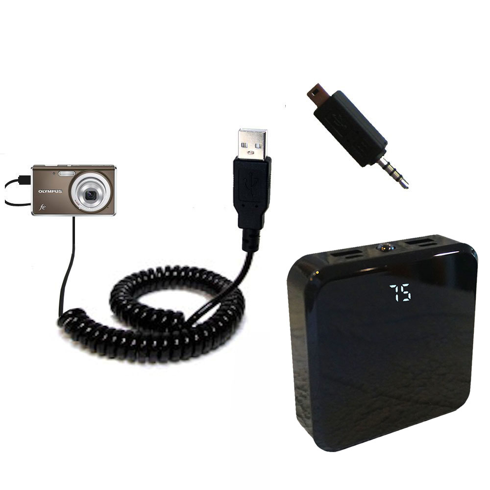 Rechargeable Pack Charger compatible with the Olympus FE-4020 Digital Camera