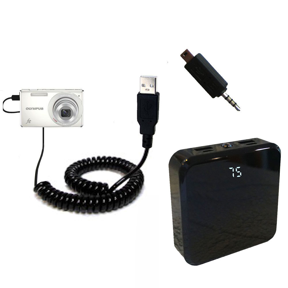 Rechargeable Pack Charger compatible with the Olympus FE-5030
