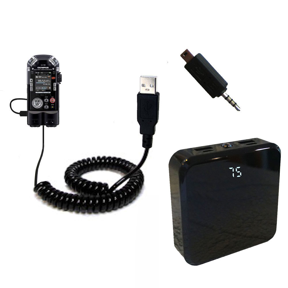 Rechargeable Pack Charger compatible with the Olympus LS-100