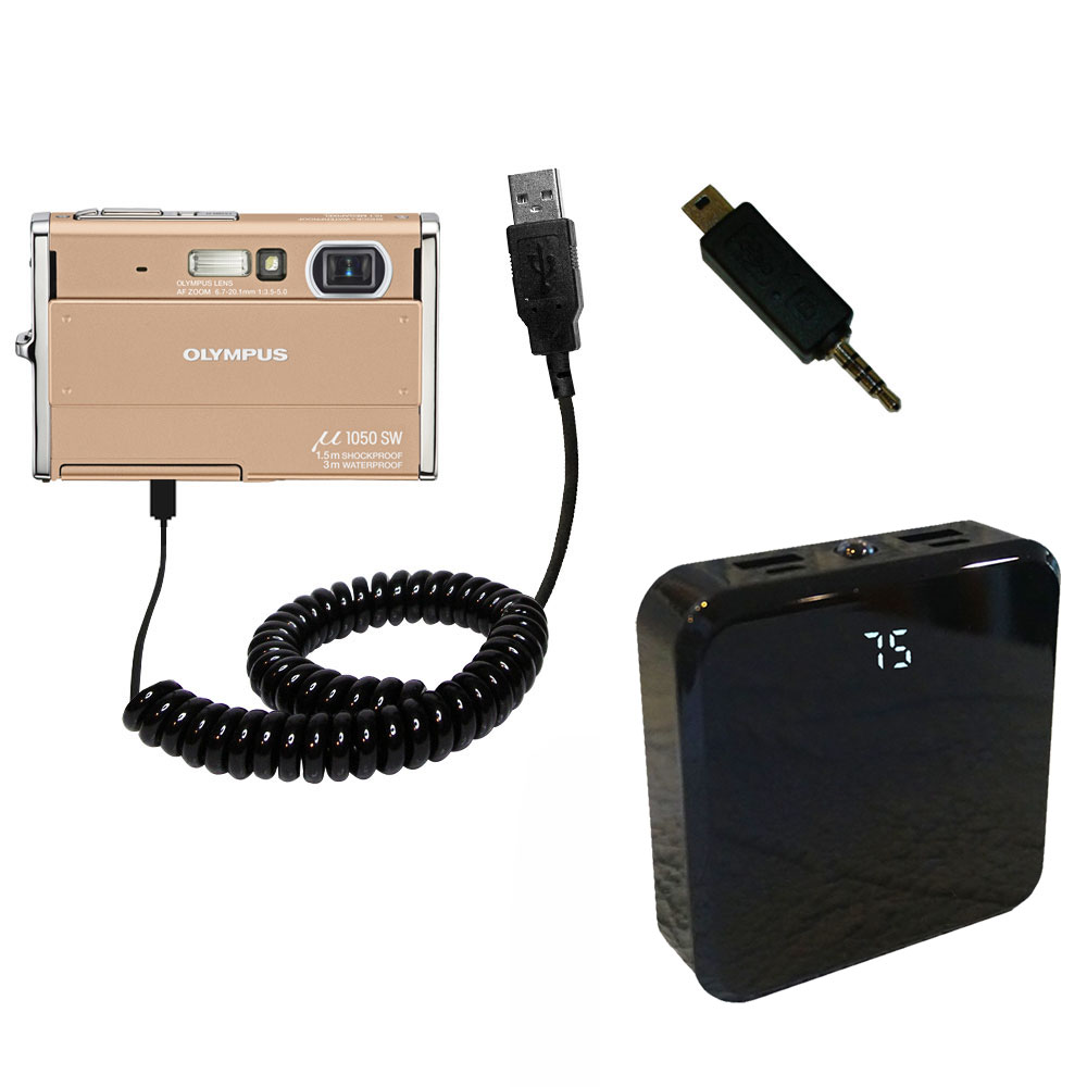 Rechargeable Pack Charger compatible with the Olympus Stylus 1050 SW
