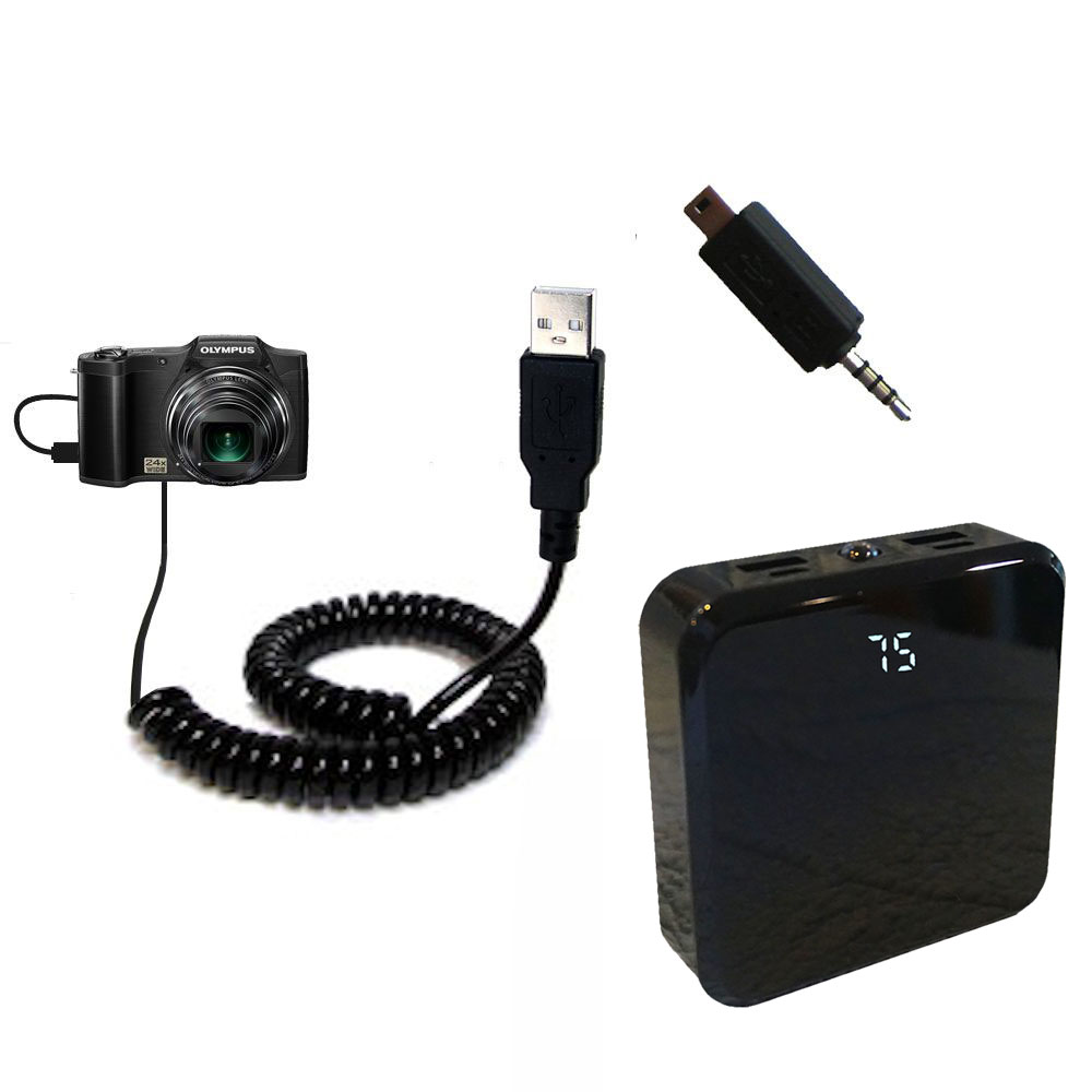 Rechargeable Pack Charger compatible with the Olympus SZ-12