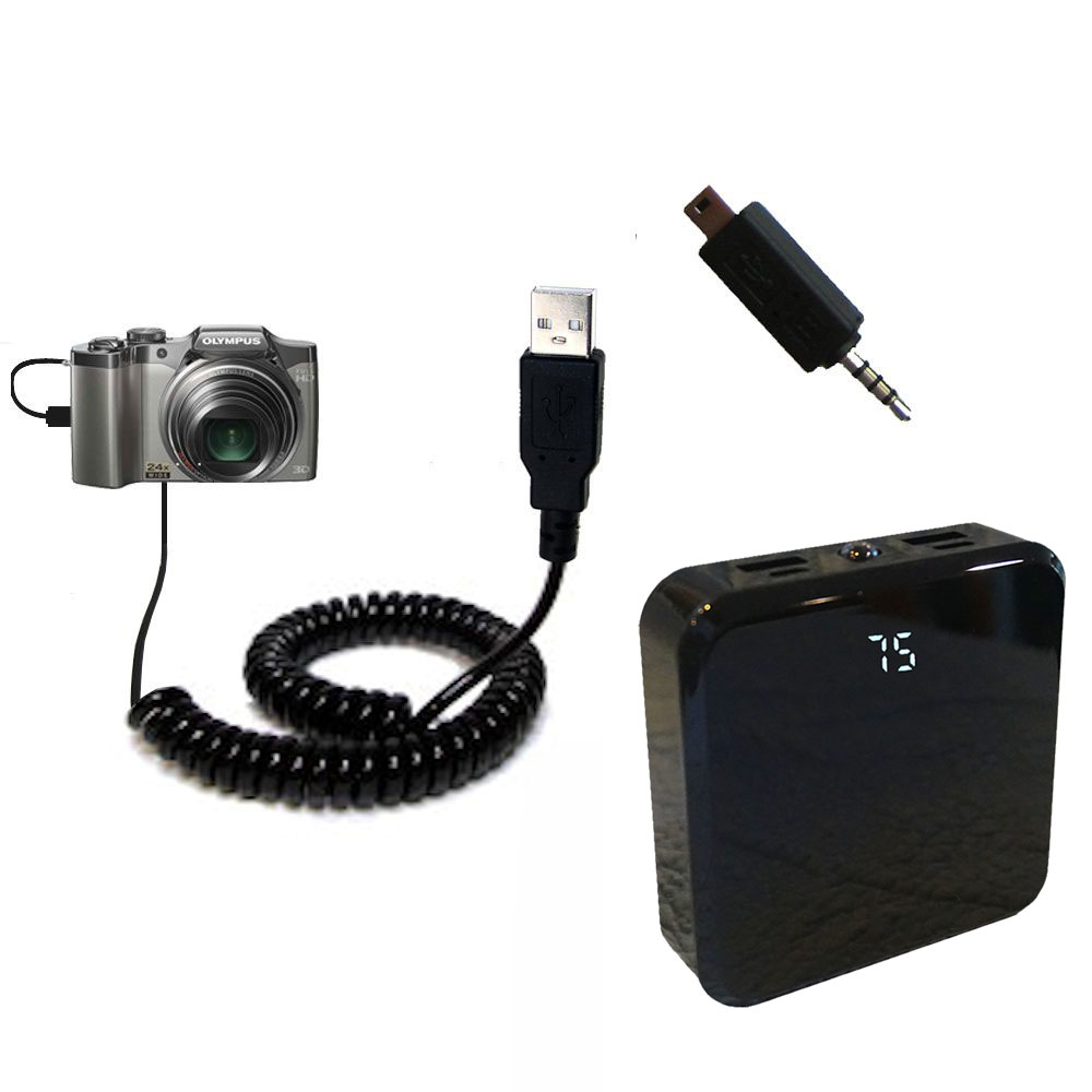 Rechargeable Pack Charger compatible with the Olympus SZ-16