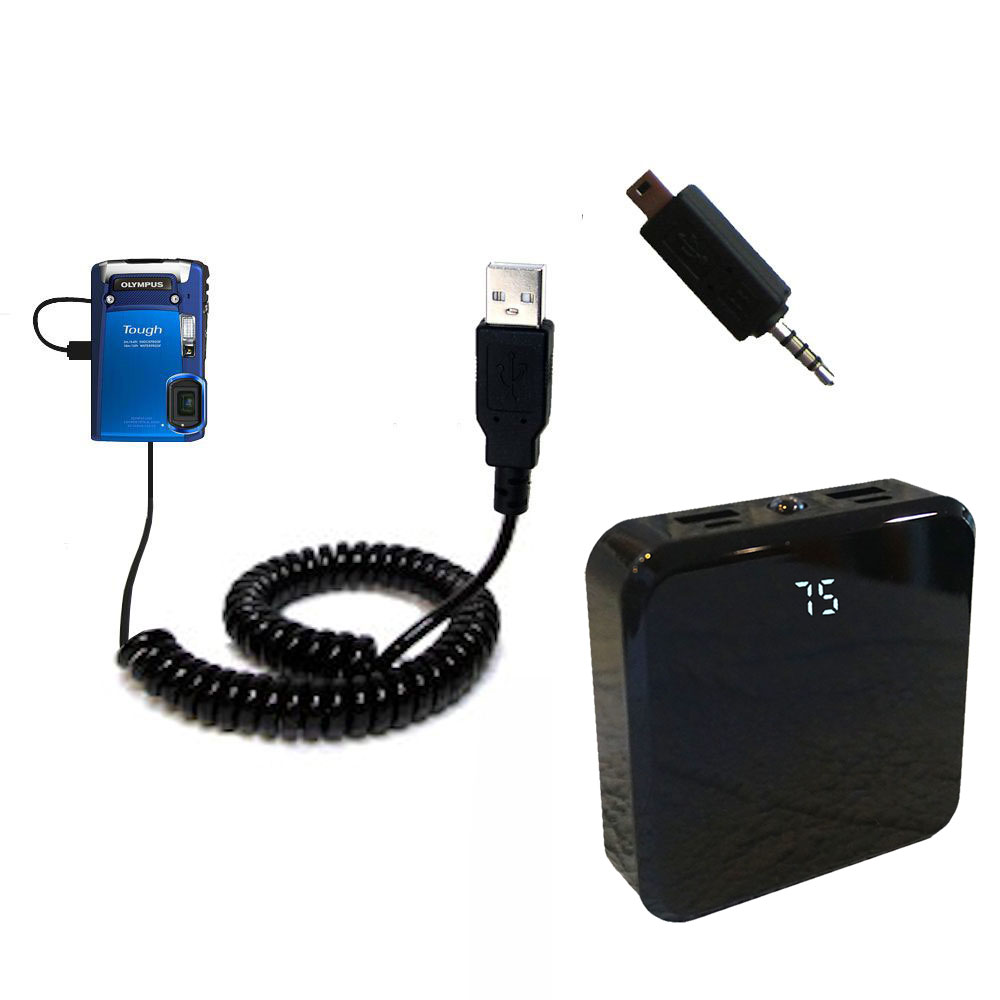Rechargeable Pack Charger compatible with the Olympus TG-820 iHS