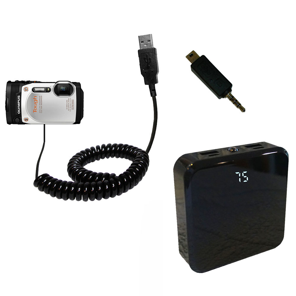 Rechargeable Pack Charger compatible with the Olympus TG-860