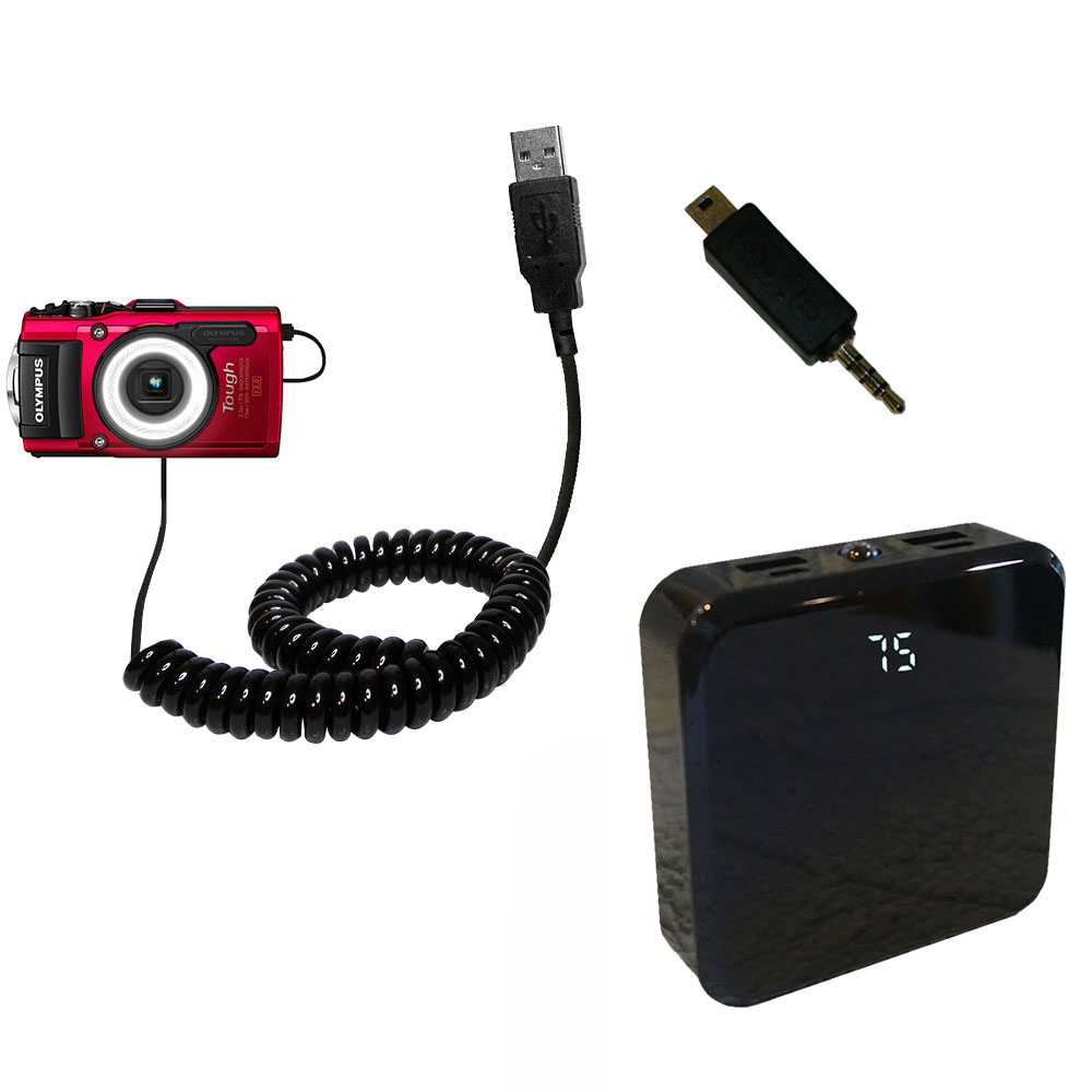 Rechargeable Pack Charger compatible with the Olympus Tough TG-4