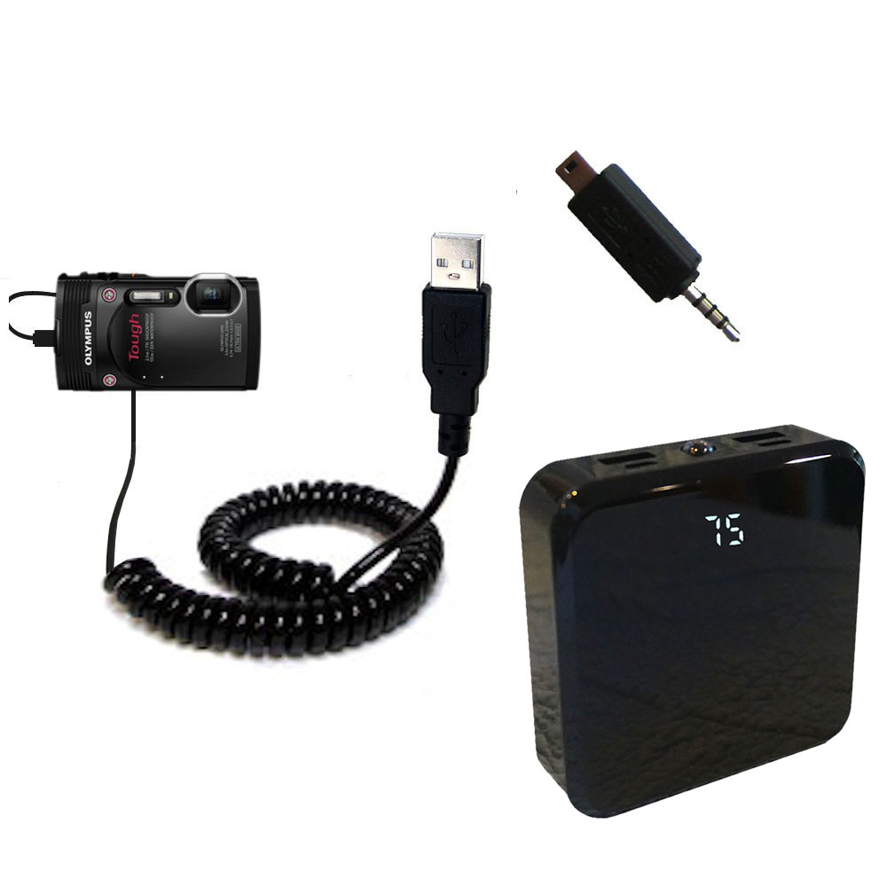 Rechargeable Pack Charger compatible with the Olympus Tough TG-850