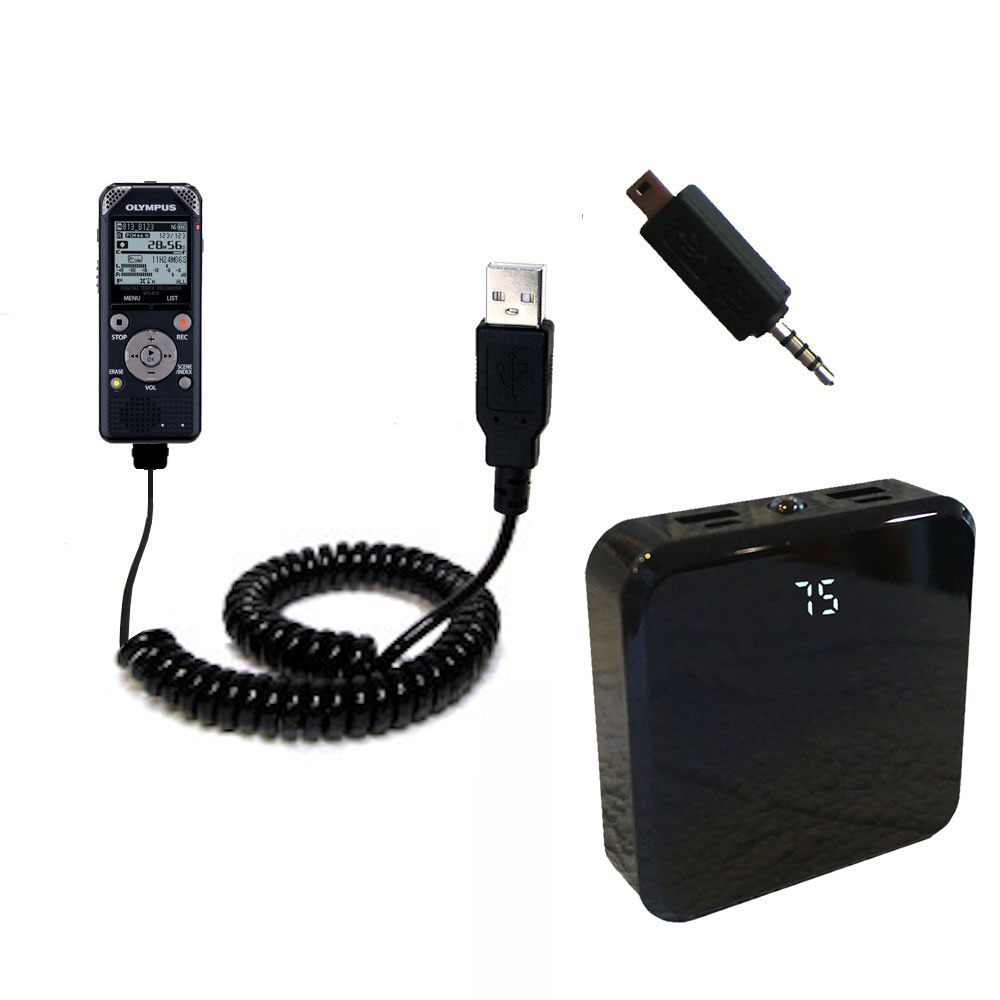 Rechargeable Pack Charger compatible with the Olympus WS-802 / WS-803