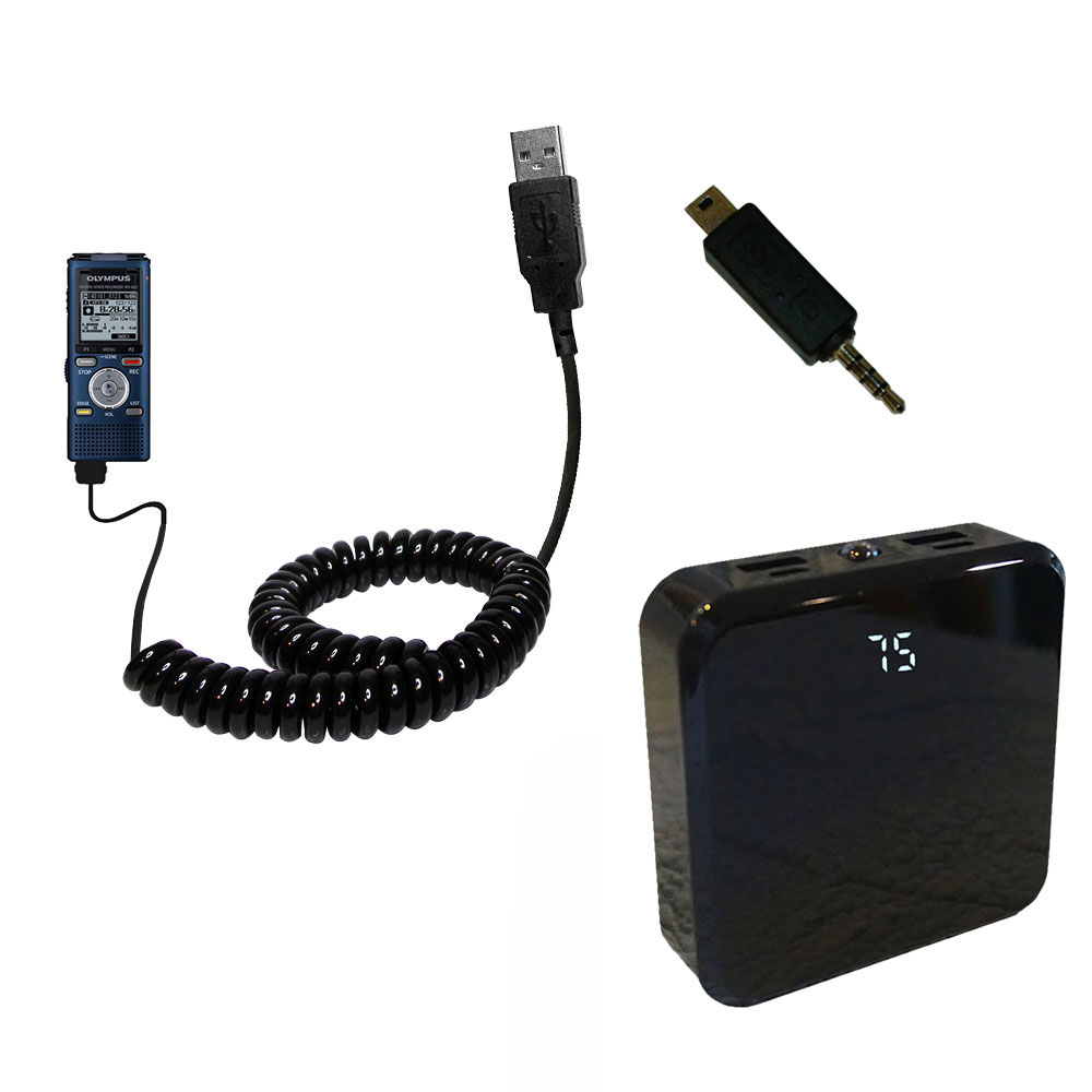 Rechargeable Pack Charger compatible with the Olympus WS-822 / WS-823