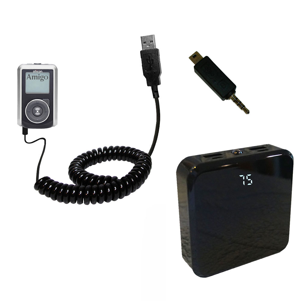 Rechargeable Pack Charger compatible with the Oticon Amigo T30 / T31