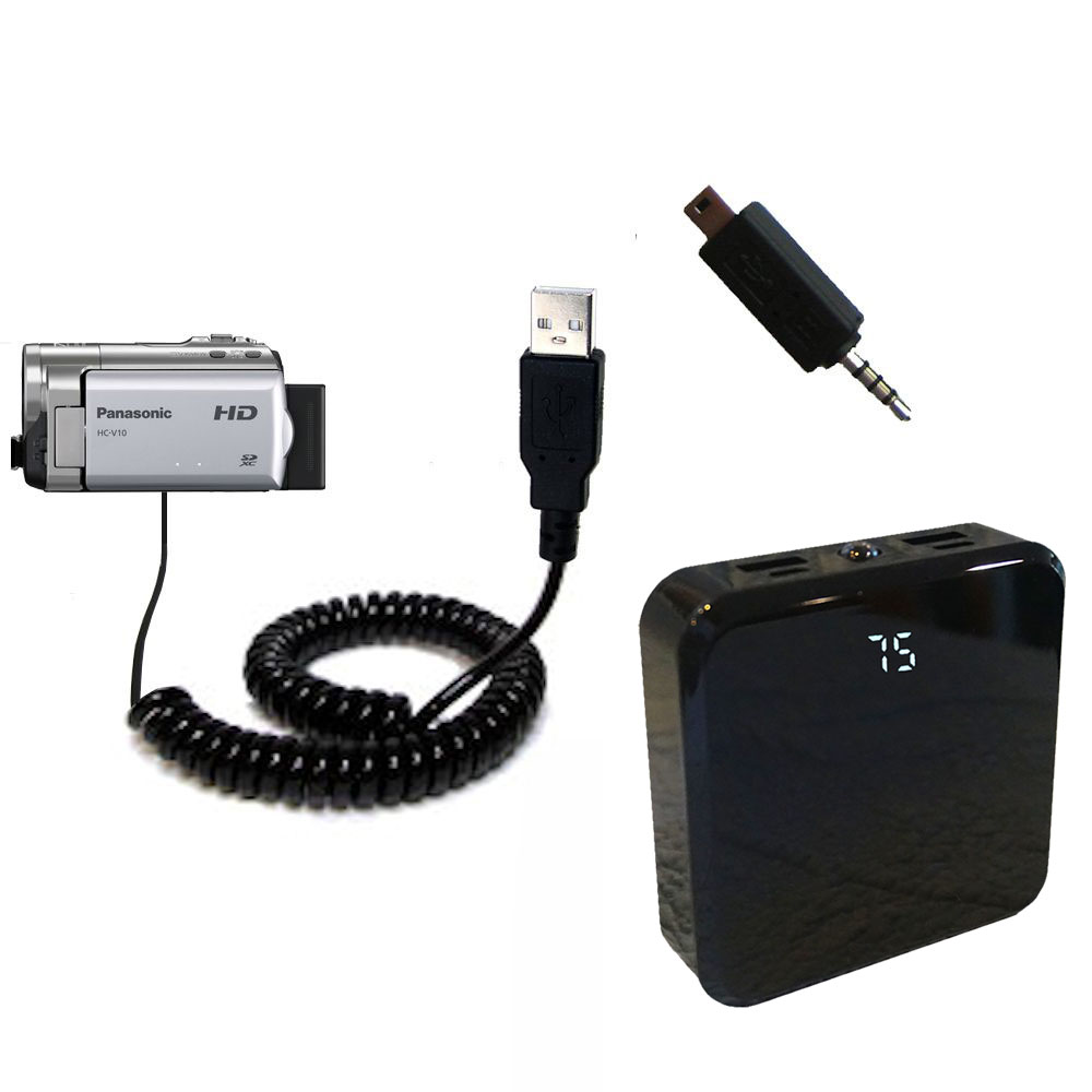 Rechargeable Pack Charger compatible with the Panasonic HC-V10