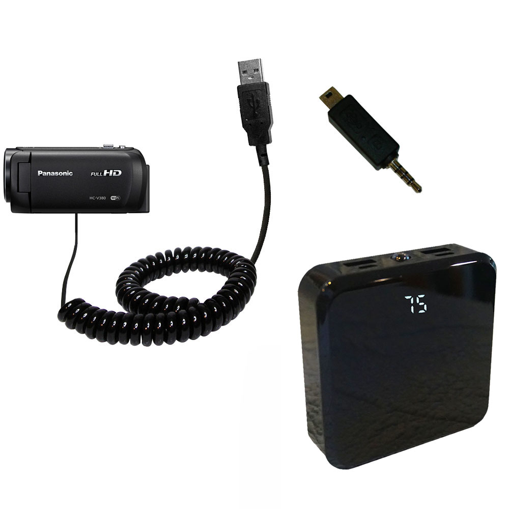 Rechargeable Pack Charger compatible with the Panasonic HC-V380