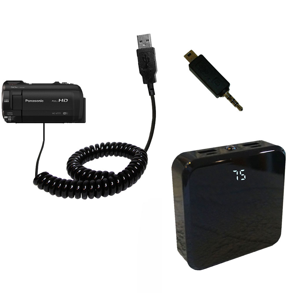Rechargeable Pack Charger compatible with the Panasonic HC-V770 / HC-V777