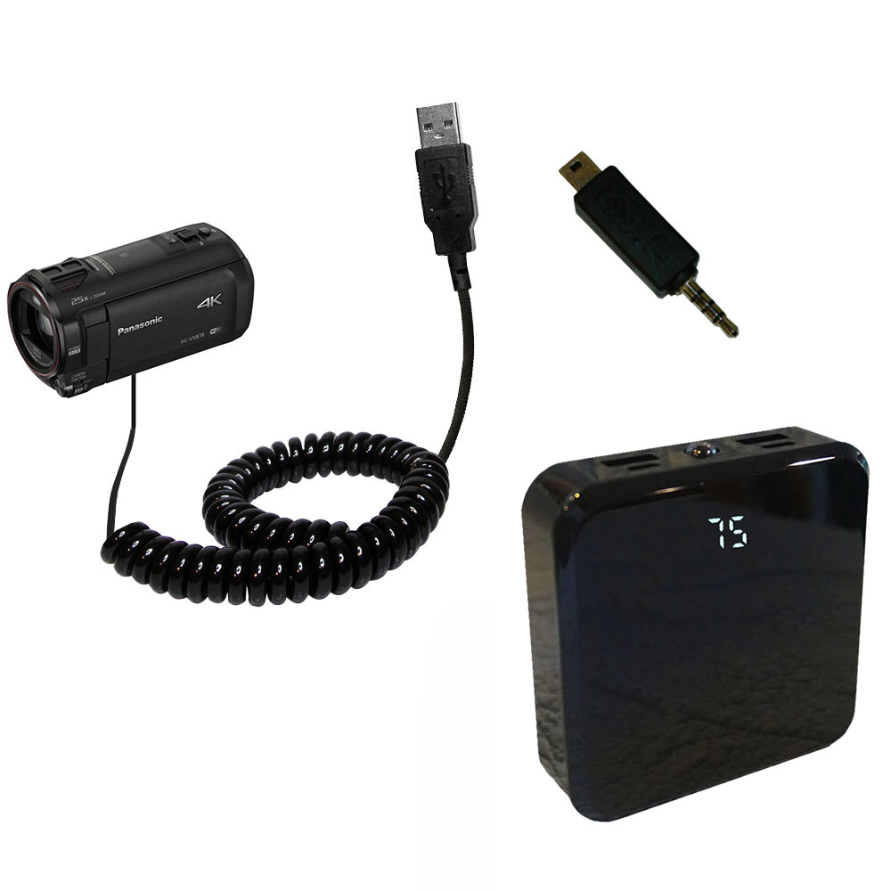 Rechargeable Pack Charger compatible with the Panasonic HC-VX870 / HC-VX878