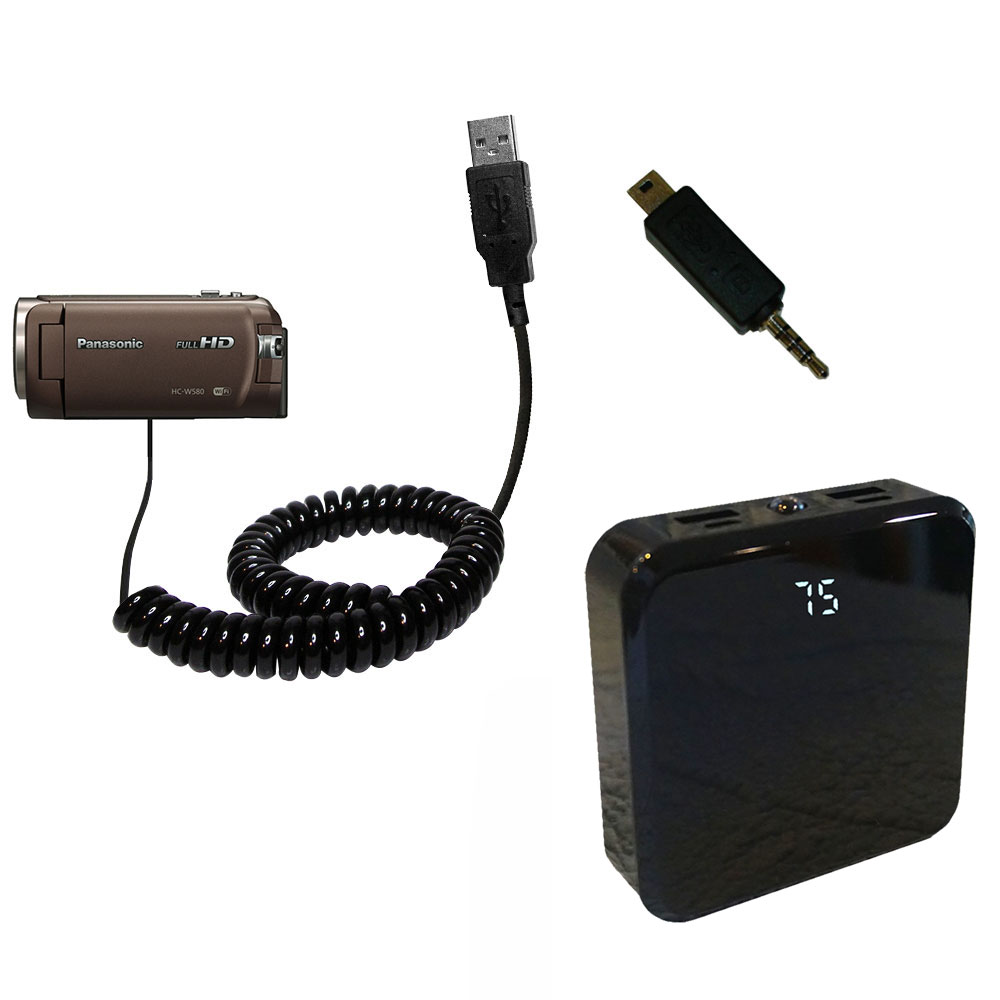 Rechargeable Pack Charger compatible with the Panasonic HC-W580