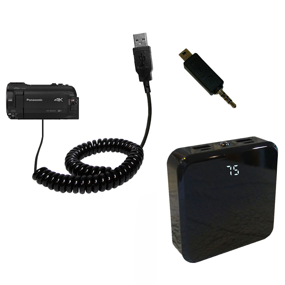 Rechargeable Pack Charger compatible with the Panasonic HC-WX970 / HC-WX979
