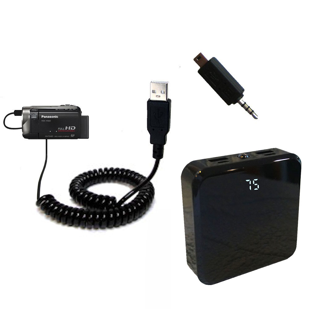 Rechargeable Pack Charger compatible with the Panasonic HDC-HS60 Video Camera