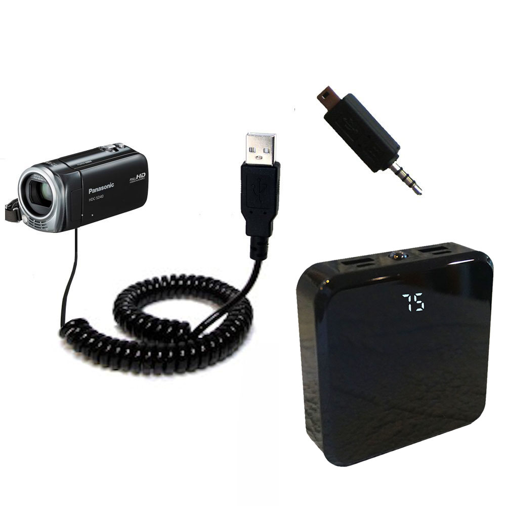 Rechargeable Pack Charger compatible with the Panasonic HDC-SD40 Camcorder