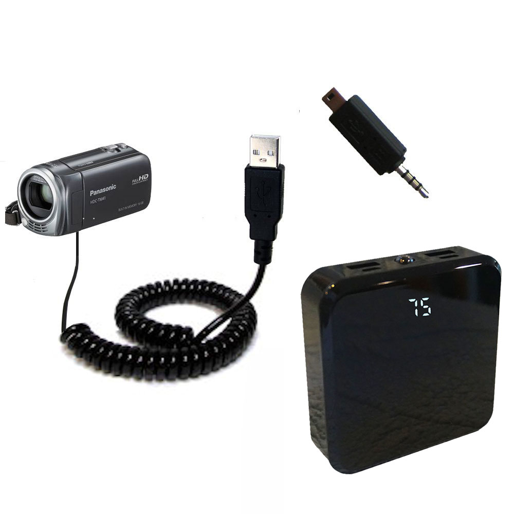 Rechargeable Pack Charger compatible with the Panasonic HDC-TM40 HDC-TM41