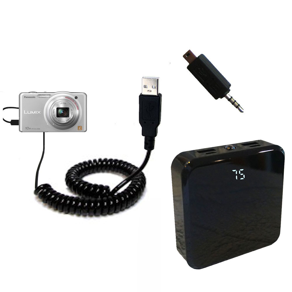 Rechargeable Pack Charger compatible with the Panasonic Lumix DMC-SZ1S