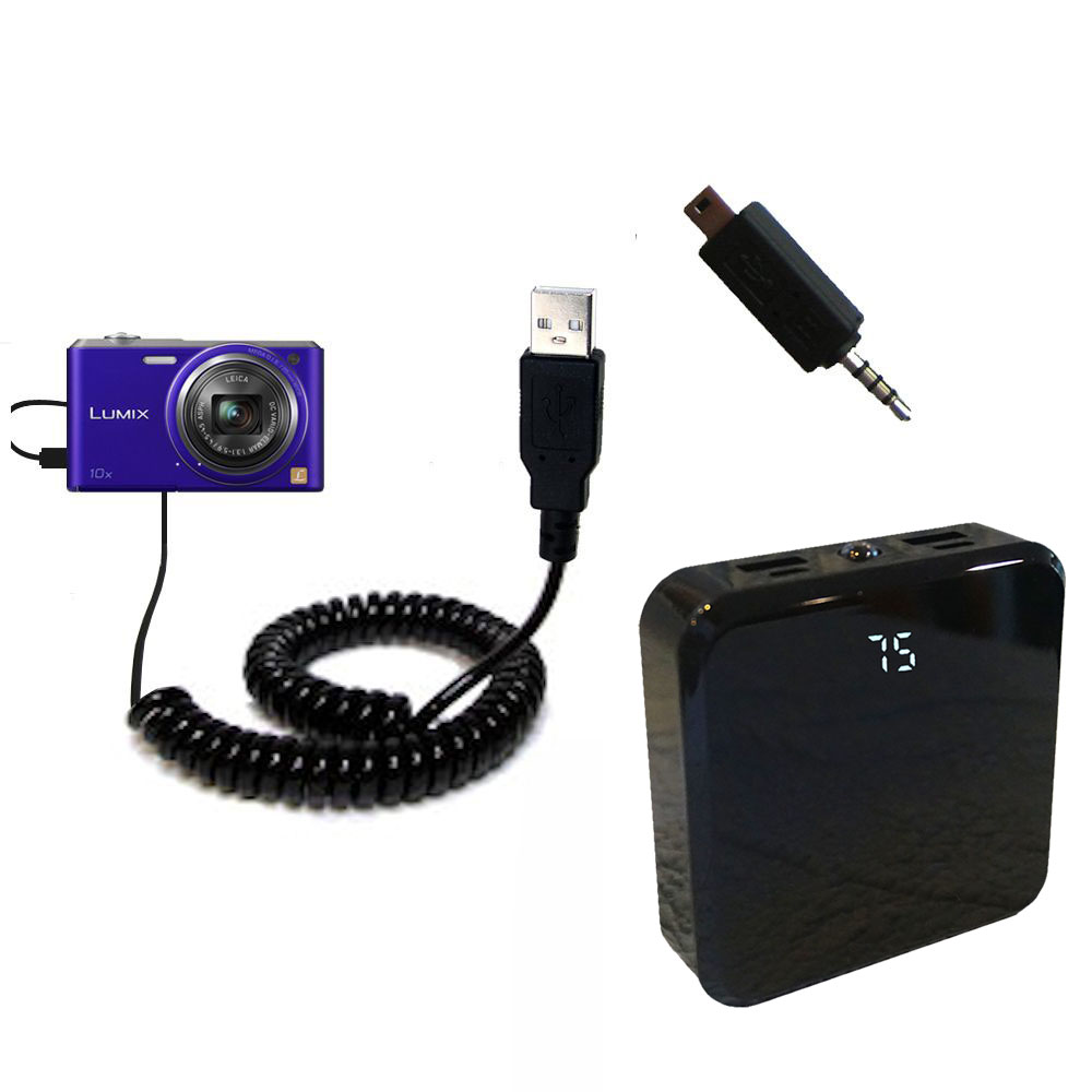 Rechargeable Pack Charger compatible with the Panasonic Lumix DMC-SZ3V