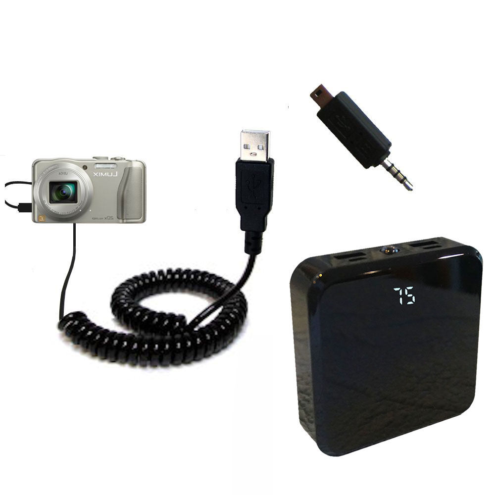 Rechargeable Pack Charger compatible with the Panasonic Lumix DMC-ZS25S