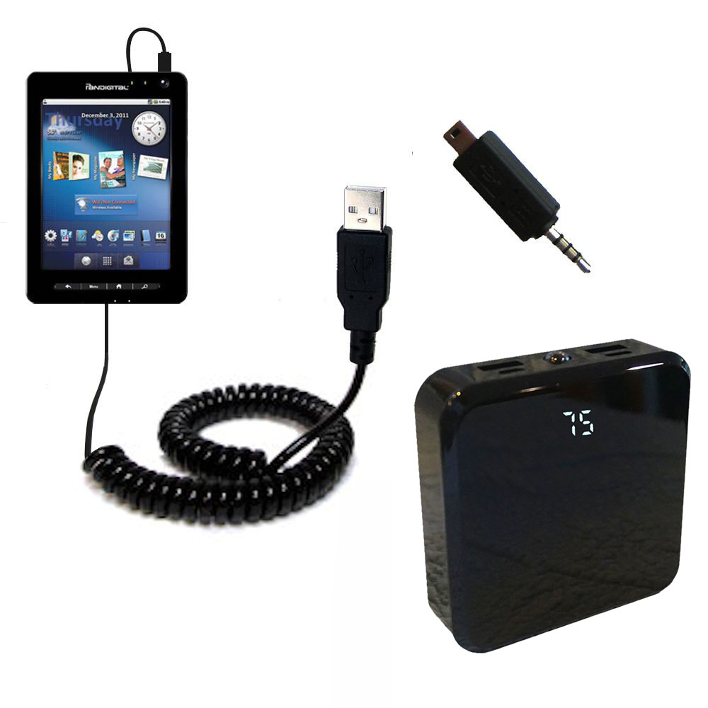 Rechargeable Pack Charger compatible with the Pandigital Planet R70A200