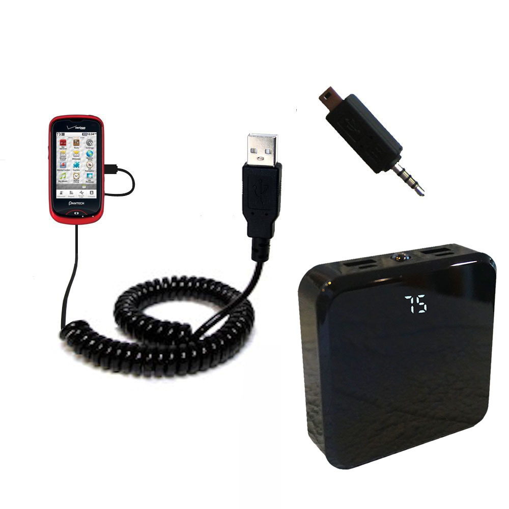 Rechargeable Pack Charger compatible with the Pantech Hotshot